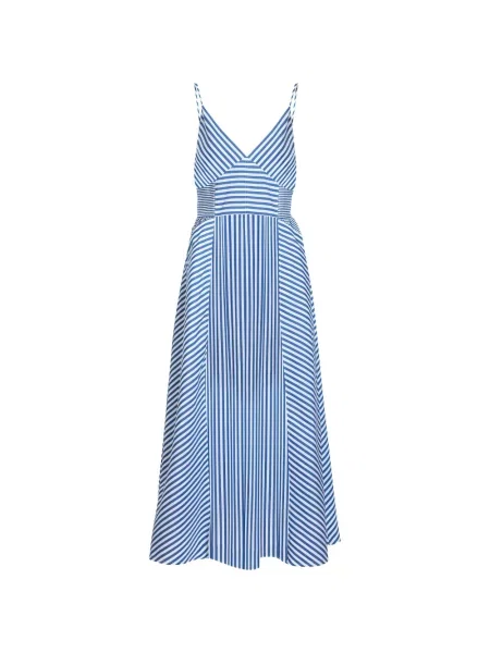 Rochie Tanya Taylor cu dungi cu imagine albastru