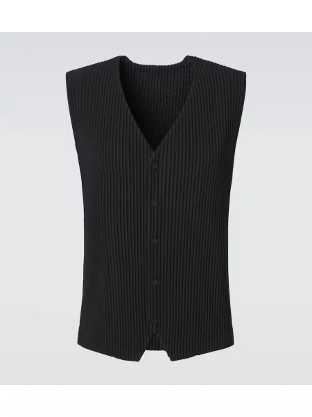 Plisovaná vesta Homme Plissé Issey Miyake černá