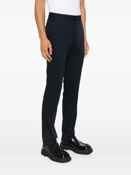 Pantaloni Sandro de lână albastru