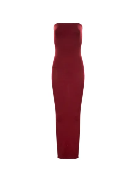 Rochie maxi Wolford fără bretele roșu