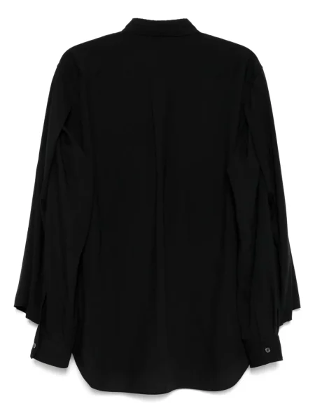 Cămașă Black Comme Des Garçons cu mâneci lungi lungă negru