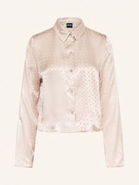 Boss Koszulka Nocna Monogram beige beżowa