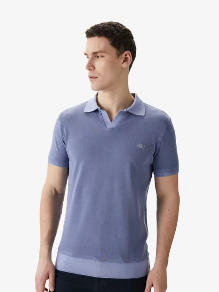 Поло Lacoste блакитне