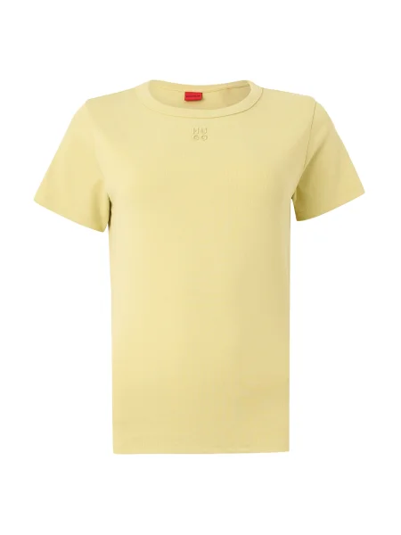 HUGO Tricou Deloris șampanie bej