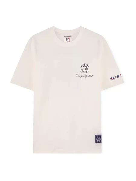 Champion Tricou crem / marin albastru