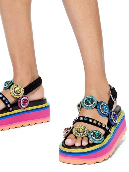 Кожаные босоножки Kurt Geiger London на платформе