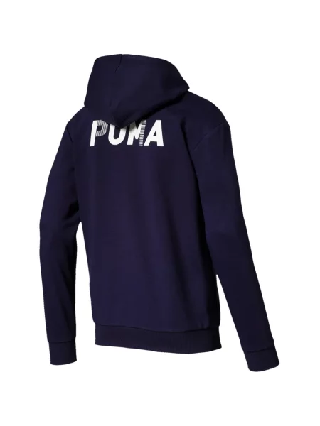 Hanorac cu glugă Puma cu imagine albastru