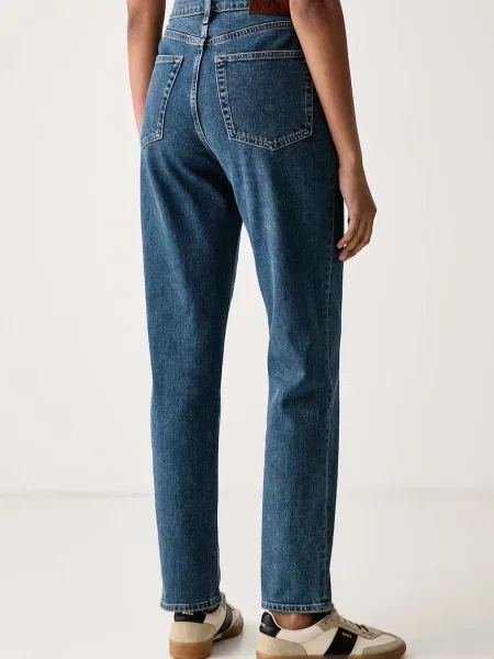 Calvin Klein Jeans jeansy mom fit niebieskie