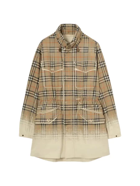 Geacă parka Burberry în carouri