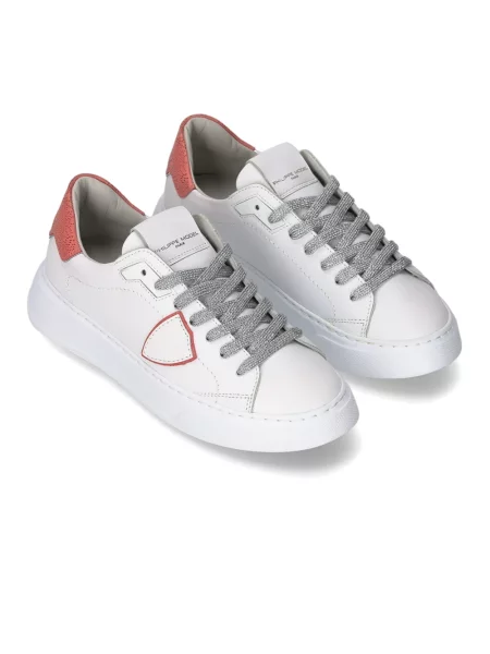 Philippe Model Buty Kobieta 39 EU Różowe Sneakersy biały
