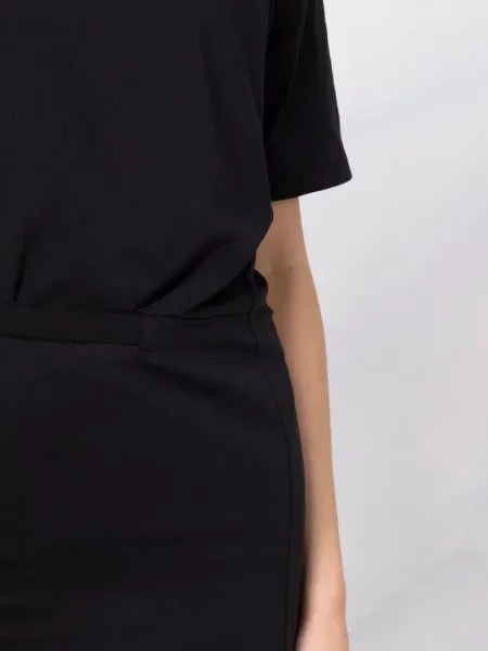Rochie tip cămașă Kenzo cu autograf negru
