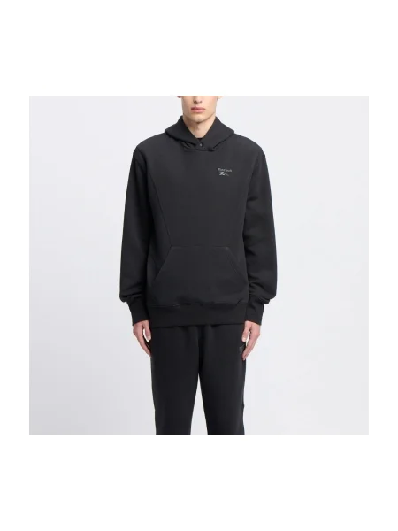 Hanorac cu glugă Reebok Sport negru