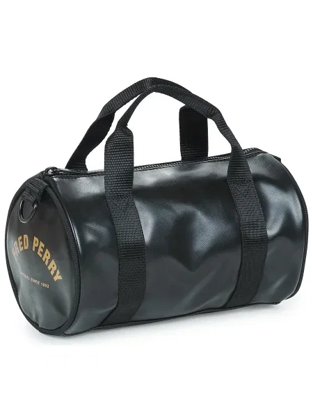 Táska Fred Perry Tonal Classic Mini Barrel Bag Black Universal fekete