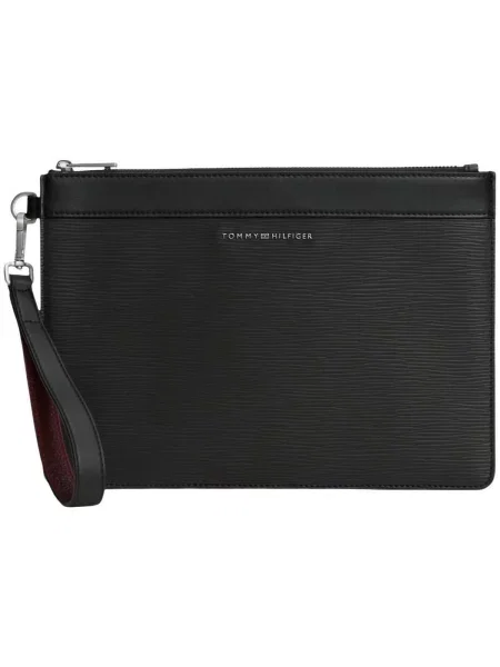 Taška cez rameno Tommy Hilfiger Th Business Saffiano Pouch čierna