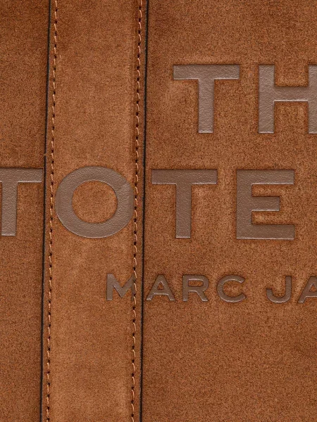 Marc Jacobs Bőrönd The Suede Small Tote Bag | hasított bőr barna