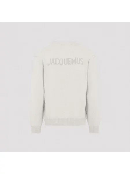Sweter Jacquemus wełniany beżowy