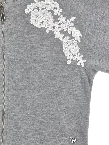 Bluza z kapturem dziecięca Ermanno Scervino szara