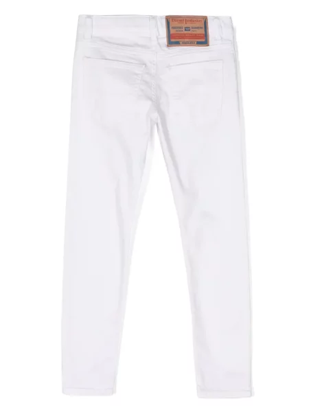 Jeansy straight leg dziecięce Diesel 1995 białe