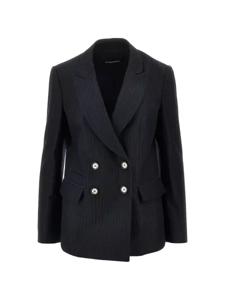 Sacou Emporio Armani cu două rânduri de nasturi albastru