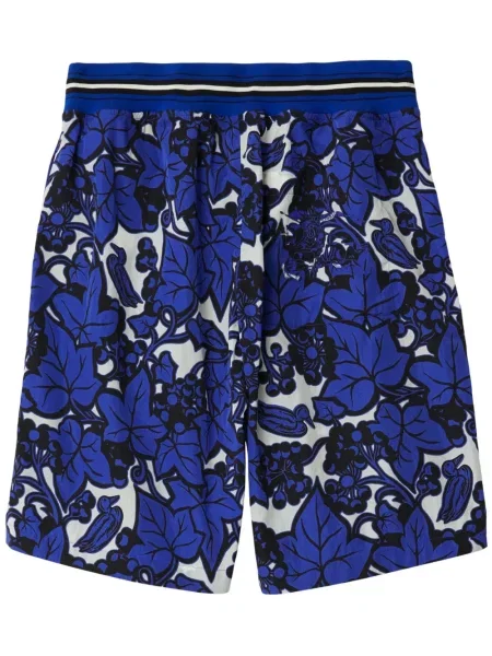 Pantaloni scurți Burberry cu imagine albastru