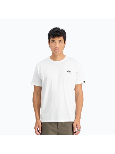 Tričko Alpha Industries Basic Small Logo T-shirt white bílé