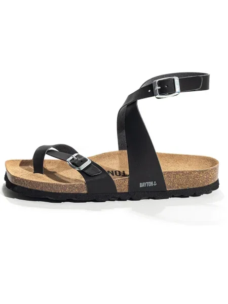 Bayton Sandale cu baretă SWAN bej negru