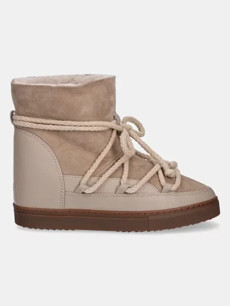 INUIKII De piele bocanci CLASSIC WEDGE bej