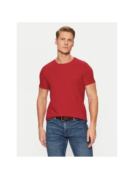 Tommy Hilfiger Póló Slim Fit piros