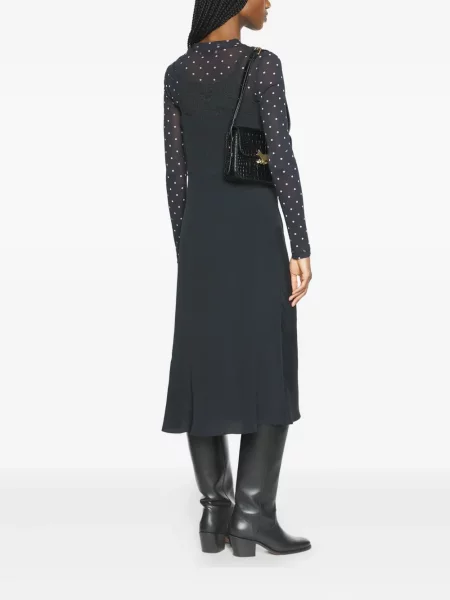 Костюм миди рокля Maison Kitsuné до коляното черно