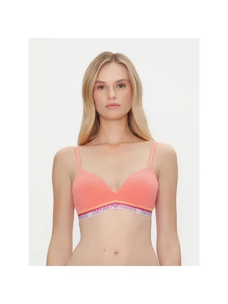 Emporio Armani Underwear Trikotni nedrček roza