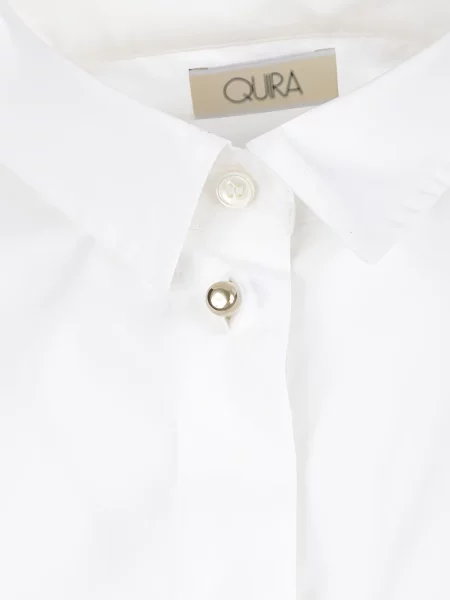 Cămașă Quira clasică din poplin alb
