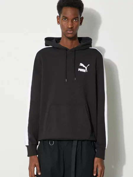 Кофта Puma з капюшоном з принтом чорний