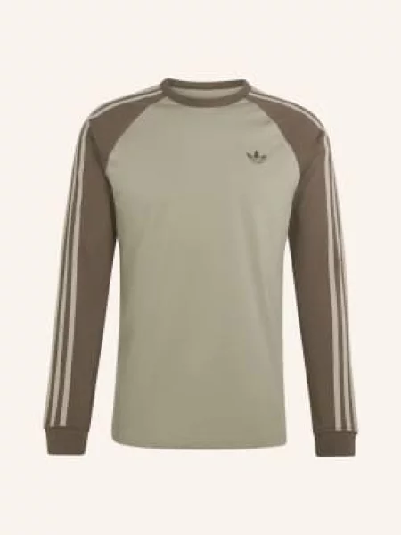 Adidas Originals Koszulka Z Długim Rękawem 3 Paski gruen zielona