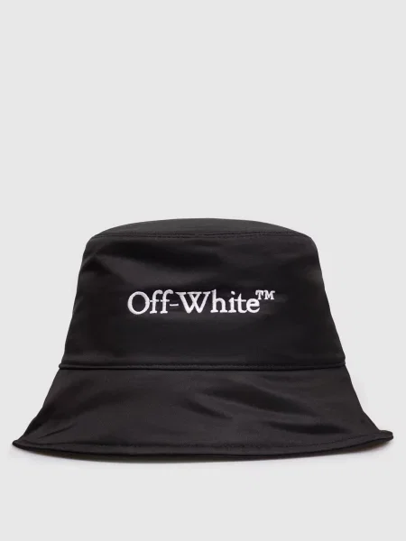 Шляпа Off-white с вышивкой черная