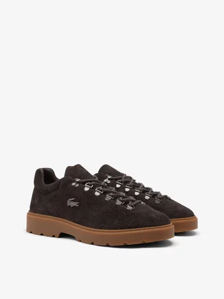 Кожаные повседневные кроссовки Lacoste коричневые