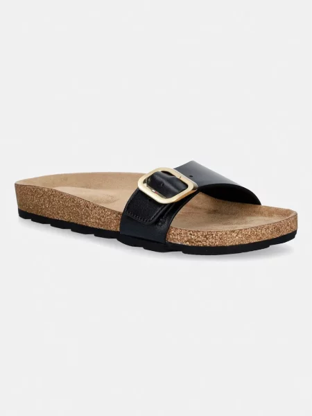 Tommy Hilfiger De piele șlapi negru