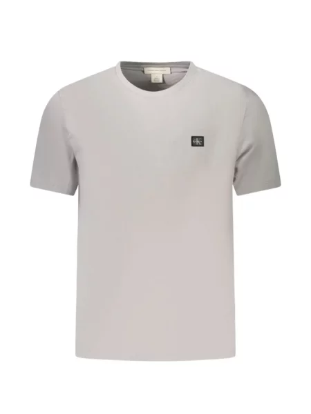 Tricou Calvin Klein cu autograf gri