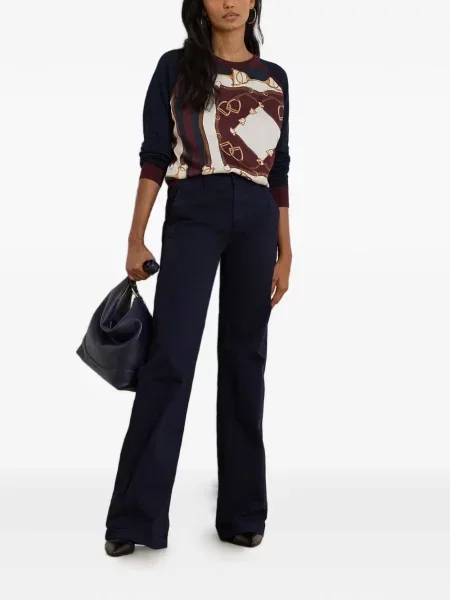 Pantaloni Lauren Ralph Lauren albastru