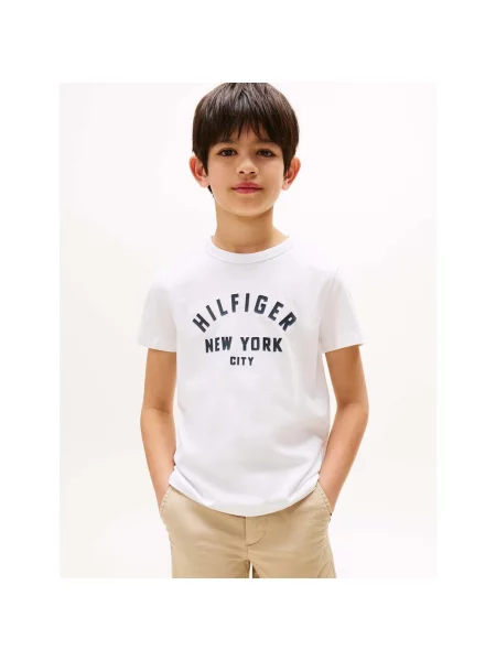 Tommy Hilfiger T-shirt Curved Graphic bijela