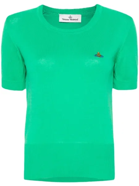 Top Vivienne Westwood tricotate verde
