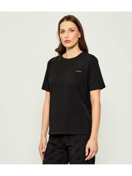 HUGO tricou lounge negru