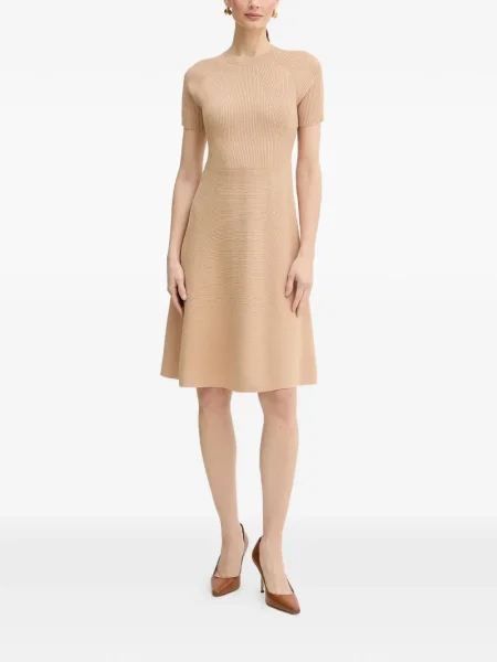 Rochie mini Armani Exchange scurtă de costum cu nervuri