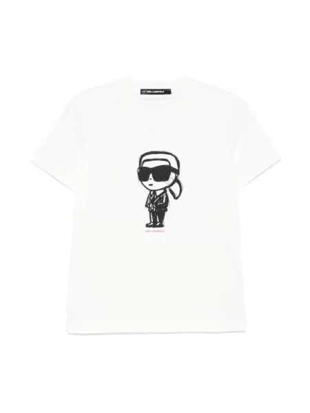 Karl Lagerfeld t-shirt beżowy