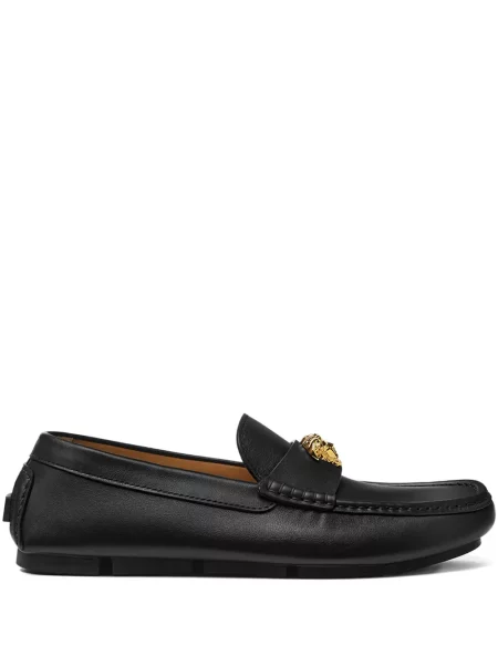 Pantofi loafer Versace din piele negru