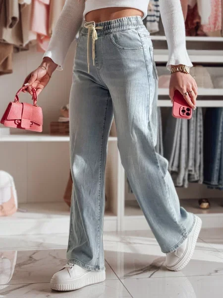 Spodnie jeansowe wide leg STEREO Dstreet niebieskie