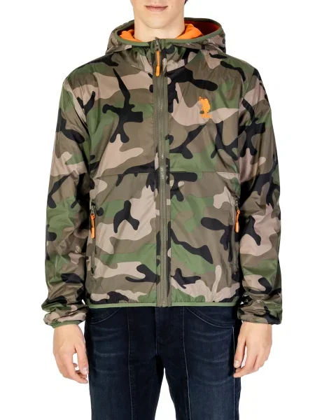 Geacă U.s. Polo Assn. cu model camuflaj negru