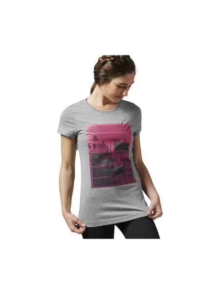 Tričko Reebok Sport sivá