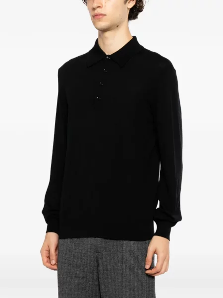 Lung tricou polo Tom Ford negru