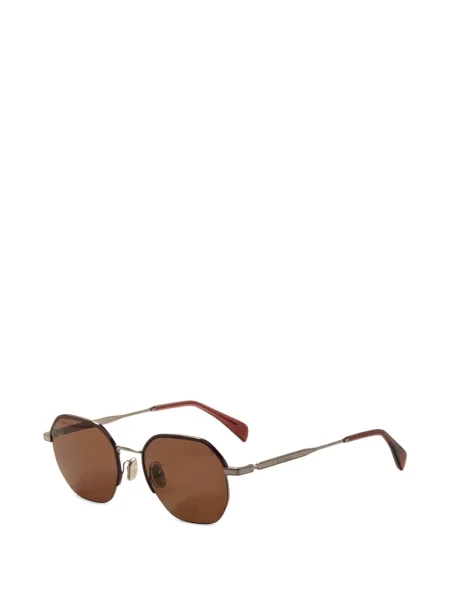 Ochelari de soare Montblanc cu imprimeu geometric maro