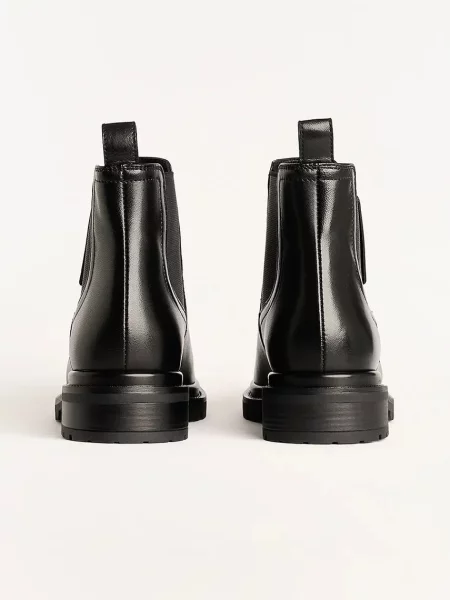 Karl Lagerfeld cizme de piele BINKY cu plat negru